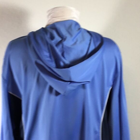 Oleg Cassini Sport Jacket Vintage Blue Hoodie Track Athletic Top Size 2X - Picture 7 of 14